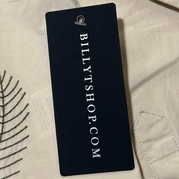 Billy T Leaf Embroidered Shirt - Size Small - New With Tags - Picture 4 of 6